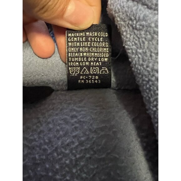 IZOD Blue Full Zip Fleece Jacket Women's Size Medium‎ Preppy Classic Athleisure - Picture 10 of 14